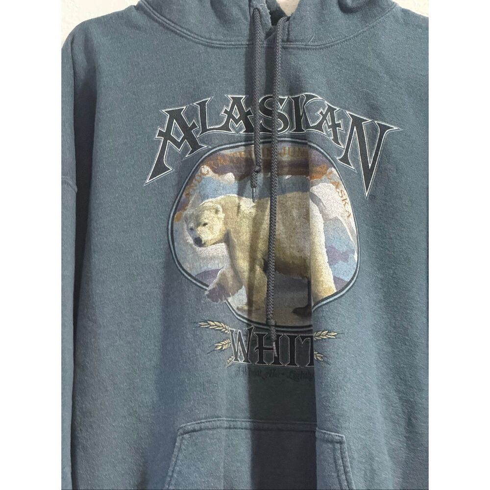 Alaskan Brewing Company Polar Bear Hoodie 2x 2xt heavy warm